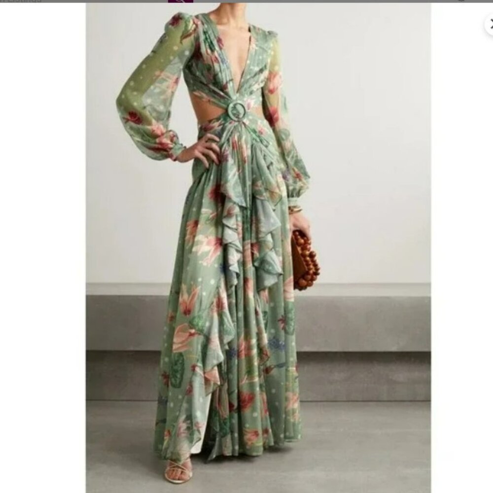 PatBO Sophia Cutout Maxi Dress (Size 0) - Picture 3 of 5